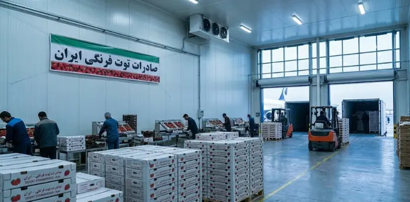 صادرات توت فرنگی خرید عمده توت فرنگی صادراتی